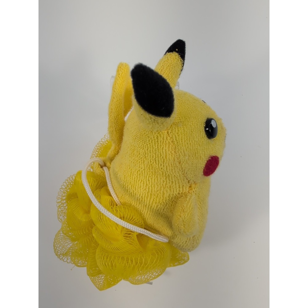 Nintendo Pokemon Pikachu Bath & Shower Pouf Loofah Plush Cosrich‎ Unused RARE - Picture 4 of 6